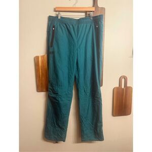On Cloud Emerald Green Pull-On Elastic Waist Running Athletic Track Pants Medium